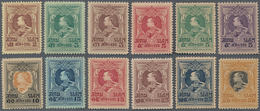 Thailand: 1920-26 King Vajiravudh Complete Set Of 12, MINT NEVER HINGED, Fine/very Fine. A SCARCE SE - Thailand