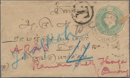 Thailand - Besonderheiten: 1909-1937 Four Stampless Covers And A Postal Stationery Inland Envelope K - Thailand