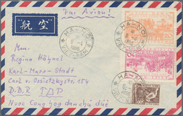 Vietnam-Nord (1945-1975): 1953/56, Airmail Cover Addressed To Karl-Marx-Stadt, East Germany, Bearing - Vietnam