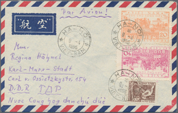 Vietnam-Nord (1945-1975): 1953/56, Airmail Cover Addressed To Karl-Marx-Stadt, East Germany, Bearing - Viêt-Nam