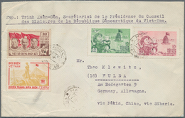 Vietnam-Nord (1945-1975): 1954/55, Cover Addressed To Fulda, West Germany Via Peking And Siberia, Be - Vietnam