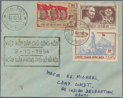 Vietnam-Nord (1945-1975): 1954, Cover Addressed To Hanoi, Bearing Friendship Month Between Vietnam, - Vietnam