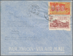 Vietnam-Nord (1945-1975): 1954/56, Airmail Cover Addressed To Karl-Marx-Stadt, East Germany, Bearing - Viêt-Nam
