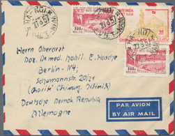 Vietnam-Nord (1945-1975): 1954/56, Airmail Cover Addressed To Berlin, East Germany, Bearing Victory - Vietnam