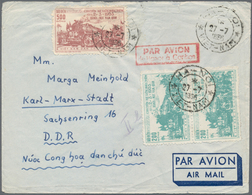 Vietnam-Nord (1945-1975): 1956, Airmail Cover Addressed To Karl-Marx-Stadt, East Germany, Bearing Re - Viêt-Nam