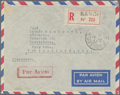 Vietnam-Nord (1945-1975): 1956, Registered Cover Addressed To Bratislava, Czechslovakia, Bearing Thr - Vietnam