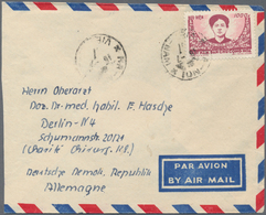 Vietnam-Nord (1945-1975): 1956, Airmail Cover Addressed To Berlin, East Germany, Bearing 5th Death A - Vietnam