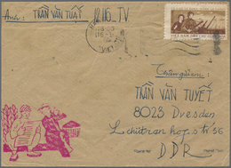 Vietnam-Nord (1945-1975): 1966/67, Cover Addressed To Dresden, East Germany, Bearing Military Postag - Vietnam