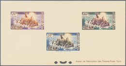 Vietnam-Süd (1951-1975): 1955, Arrival Of Evacuated 0,70 - 100 $, Six Stamps On Two Single Die Proof - Vietnam