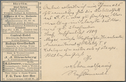 Thematik: Anzeigenganzsachen / Advertising Postal Stationery: 1889, German Reich. Private Advert Pos - Non Classificati
