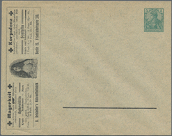 Thematik: Anzeigenganzsachen / Advertising Postal Stationery: 1902 (approx.), German Reich. Private - Ohne Zuordnung