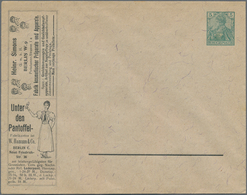 Thematik: Anzeigenganzsachen / Advertising Postal Stationery: 1902 (approx.), German Reich. Private - Non Classificati