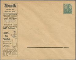Thematik: Anzeigenganzsachen / Advertising Postal Stationery: 1902 (approx.), German Reich. Private - Non Classificati
