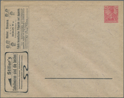 Thematik: Anzeigenganzsachen / Advertising Postal Stationery: 1902 (approx.), German Reich. Private - Unclassified