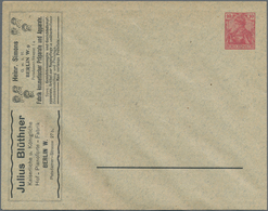 Thematik: Anzeigenganzsachen / Advertising Postal Stationery: 1902 (approx.), German Reich. Private - Ohne Zuordnung