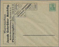 Thematik: Anzeigenganzsachen / Advertising Postal Stationery: 1902 (approx.), German Reich. Private - Ohne Zuordnung