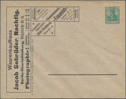 Thematik: Anzeigenganzsachen / Advertising Postal Stationery: 1902 (approx.), German Reich. Private - Ohne Zuordnung