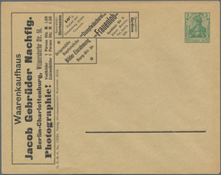 Thematik: Anzeigenganzsachen / Advertising Postal Stationery: 1902 (approx.), German Reich. Private - Unclassified