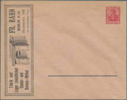 Thematik: Anzeigenganzsachen / Advertising Postal Stationery: 1902 (approx.), German Reich. Private - Unclassified