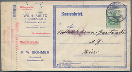 Thematik: Anzeigenganzsachen / Advertising Postal Stationery: 1907, German Reich. Letter Card 5pf Ge - Unclassified