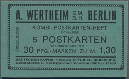 Thematik: Anzeigenganzsachen / Advertising Postal Stationery: 1921 (approx), German Reich. Card Book - Unclassified