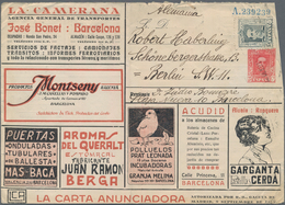 Thematik: Anzeigenganzsachen / Advertising Postal Stationery: 1927 (approx), Spain. Private Ad Envel - Unclassified