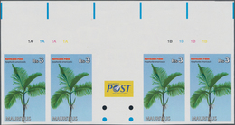 Thematik: Bäume-Palmen / Trees-palms: 2013, MAURITIUS: Natural Reserve 3r. Hurricane Palm (Hyophorbe - Bomen