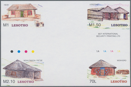 Thematik: Bauwerke / Buildings, Edifice: 2005, Lesotho. Complete Set "Traditional Houses Of The Baso - Altri & Non Classificati