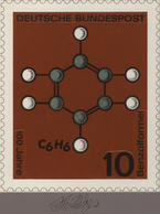 Thematik: Chemie / Chemistry: 1964, Bund, Nicht Angenommener Künstlerentwurf (20x17) Von Prof. H.Sch - Química