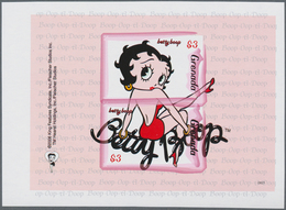 Thematik: Comics / Comics: 2006, GRENADA: Cartoons 'Betty Boop' Complete Set Of Ten In Two IMPERFORA - Bandes Dessinées