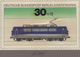 Thematik: Eisenbahn / Railway: 1975, Berlin, Nicht Angenommener Künstlerentwurf (27x16,5) Von Prof. - Treni