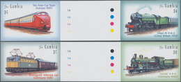 Thematik: Eisenbahn / Railway: 2003, The Gambia. Complete Set "Locomotives From All Over The World ( - Trains