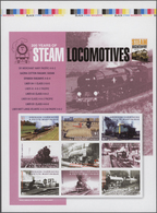 Thematik: Eisenbahn / Railway: 2004, GRENADA-CARRIACOU: 200 Years Of Steam Locomotives Complete Set - Eisenbahnen