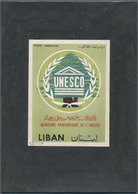 Thematik: Europa-UNO / Europe-UNO: 1961, Libanon, 15 Years Unesco, Artist Drawing (100x132) Unesco S - European Ideas
