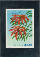 Thematik: Flora, Botanik / Flora, Botany, Bloom: 1964, Libanon, Issue Flowers, Artist Drawing (100x1 - Autres & Non Classés