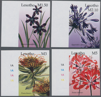 Thematik: Flora, Botanik / Flora, Botany, Bloom: 2004, LESOTHO: Flowers Complete IMPERFORATE Set Of - Sonstige & Ohne Zuordnung