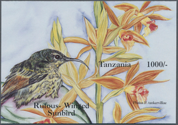 Thematik: Flora-Orchideen / Flora-orchids: 1994, Tanzania. Imperforate Souvenir Sheet (1 Value) From - Orchidées