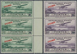 Thematik: Flugzeuge, Luftfahrt / Airoplanes, Aviation: 1929/1930, HAITI: Airmail Stamps 'airplane Ov - Aviones