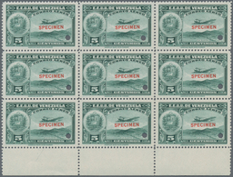 Thematik: Flugzeuge, Luftfahrt / Airoplanes, Aviation: 1938, VENEZUELA: Airmail Issue 5c. Dark Green - Airplanes