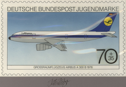 Thematik: Flugzeuge, Luftfahrt / Airoplanes, Aviation: 1980, Bund, Nicht Angenommener Künstlerentwur - Airplanes