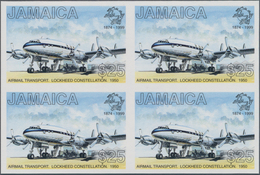 Thematik: Flugzeuge, Luftfahrt / Airoplanes, Aviation: 1999, Jamaica. IMPERFOPRATE Block Of 4 For Th - Avions