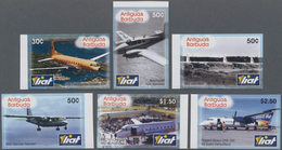 Thematik: Flugzeuge, Luftfahrt / Airoplanes, Aviation: 2006, ANTIGUA & BARBUDA: 50 Years Leeward Isl - Airplanes