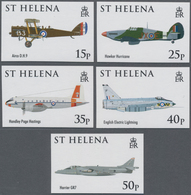 Thematik: Flugzeuge, Luftfahrt / Airoplanes, Aviation: 2008, ST. HELENA: Royal Air Force (RAF) Compl - Airplanes