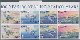 Thematik: Flugzeuge, Luftfahrt / Airoplanes, Aviation: 2009, NAURU: 100 Years Royal Naval Aviation C - Vliegtuigen