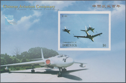 Thematik: Flugzeuge, Luftfahrt / Airoplanes, Aviation: 2009, DOMINICA: Chinese Aviation Centenary Co - Vliegtuigen