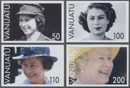 Thematik: Königtum, Adel / Royalty, Nobility: 2006, Vanuatu. Complete Set "80th Birthday Of Queen El - Königshäuser, Adel