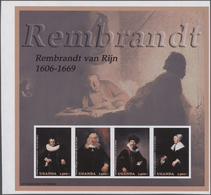 Thematik: Malerei, Maler / Painting, Painters: 2003, UGANDA: Rembrandt Paintings Complete IMPERFORAT - Other & Unclassified