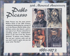 Thematik: Malerei, Maler / Painting, Painters: 2004, Dominica. Imperforate Miniature Sheet Of 4 For - Otros & Sin Clasificación