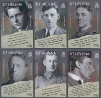 Thematik: Militär / Military: 2008, ST. HELENA: 90 Years Of Remembrance (End Of WWI) Complete IMPERF - Militares