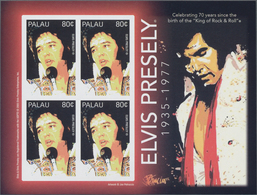 Thematik: Musik / Music: 2005, Palau. IMPERFORATE Miniature Sheet Of 4 For The Issue "70th Birthday - Musica